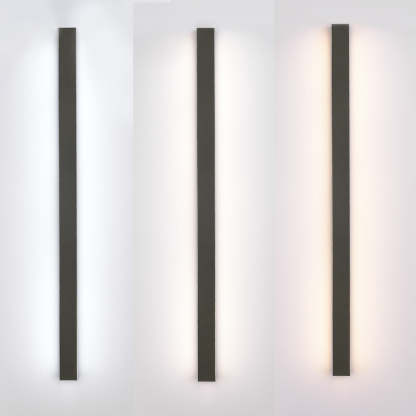 Edge Sleek Minimalist Rimless Linear Metal Outdoor Wall Light