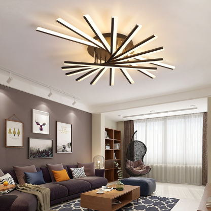 Quinn Linear Flush Mount Ceiling Light, 4 Colour