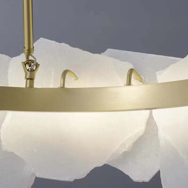 Marilyn Modern Marble Round Pendant Light Living Room