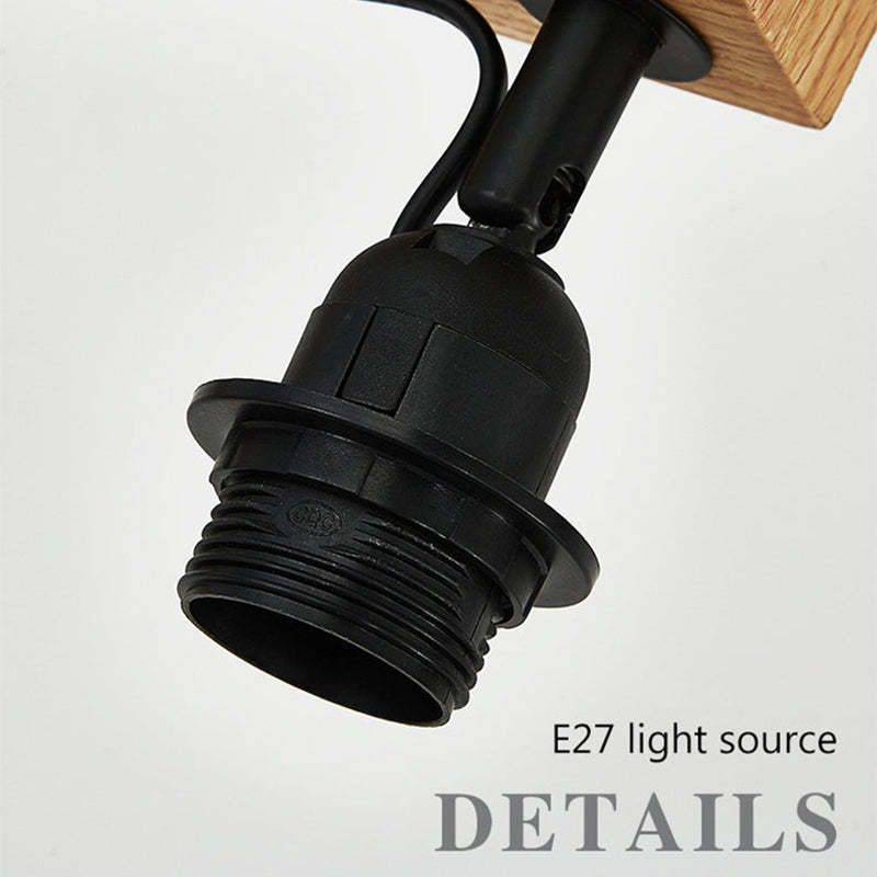 Ozawa Unique LED Floor Lamp, Wood/Metal, Living Room