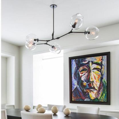 Valentina Nordic Modern Glass Pendant Light Clear Bubble