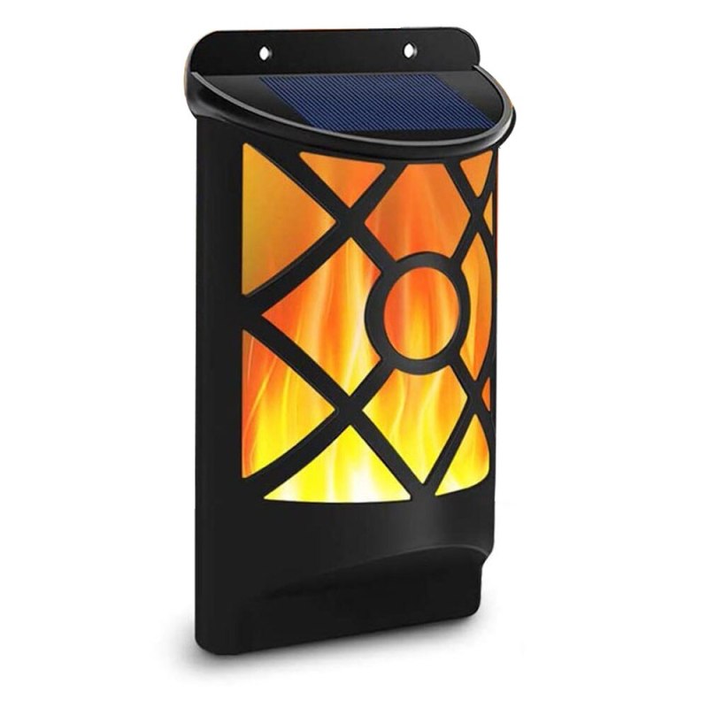 Sumait Waterproof LED Flickering Flame Solar Wall Lamp