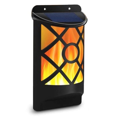 Sumait Waterproof LED Flickering Flame Solar Wall Lamp
