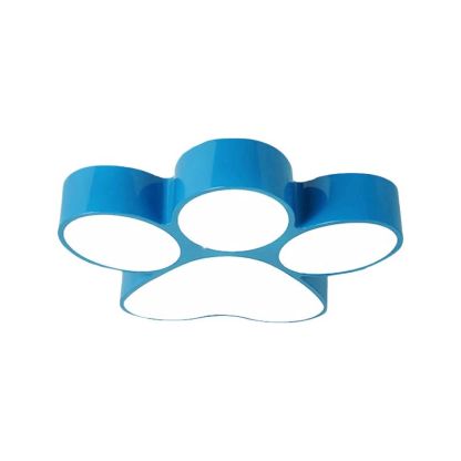 Freja Modern Dog Paw Acrylic Children Ceiling Flush Mount Light