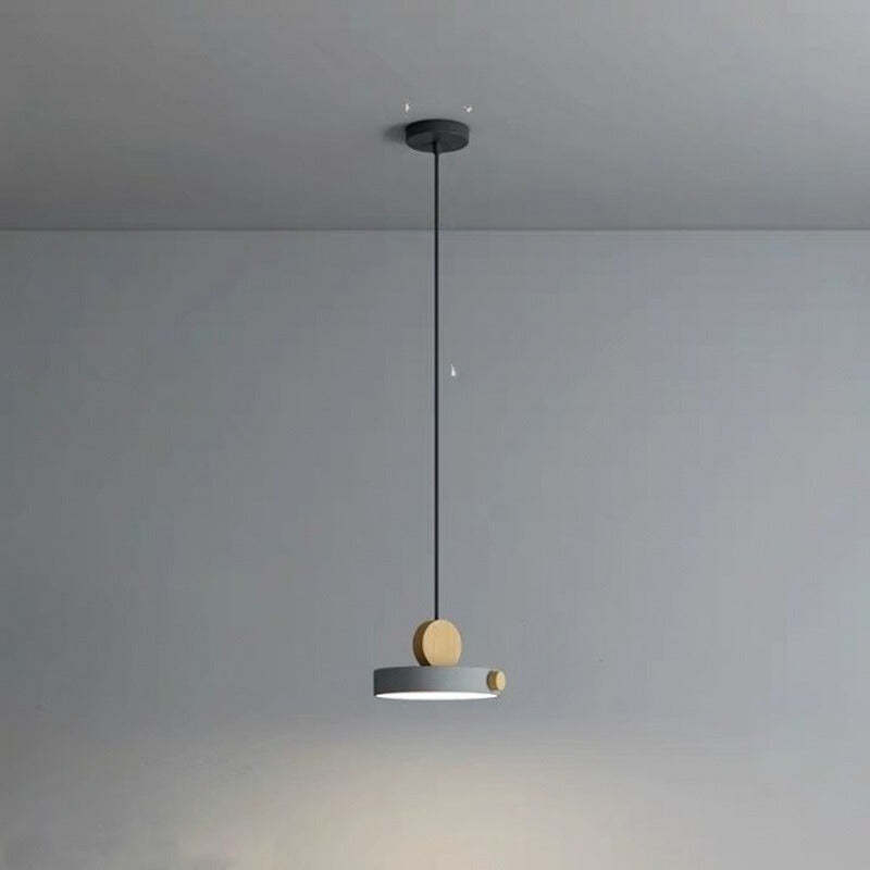 Morandi Design Pendant Light Metal Wood Living Room