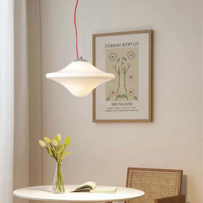 Hailie Modern UFO Metal Glass LED Pendant Light Study Bedroom