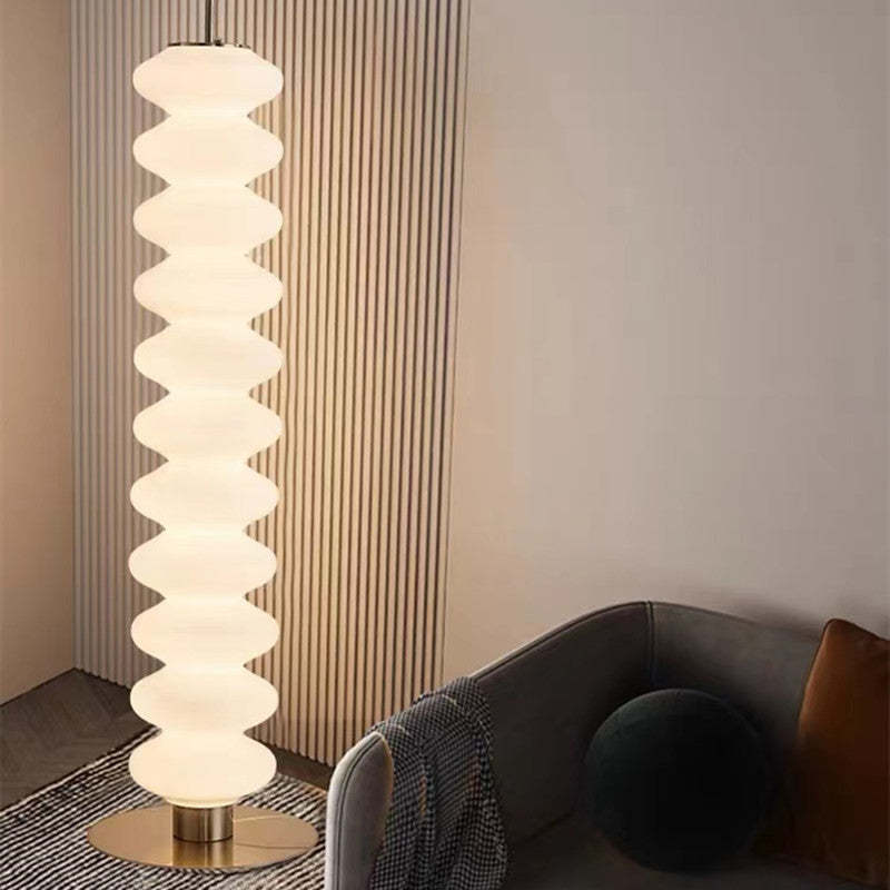 Salgado Modern Candy Metal Glass Floor Lamp Living Room