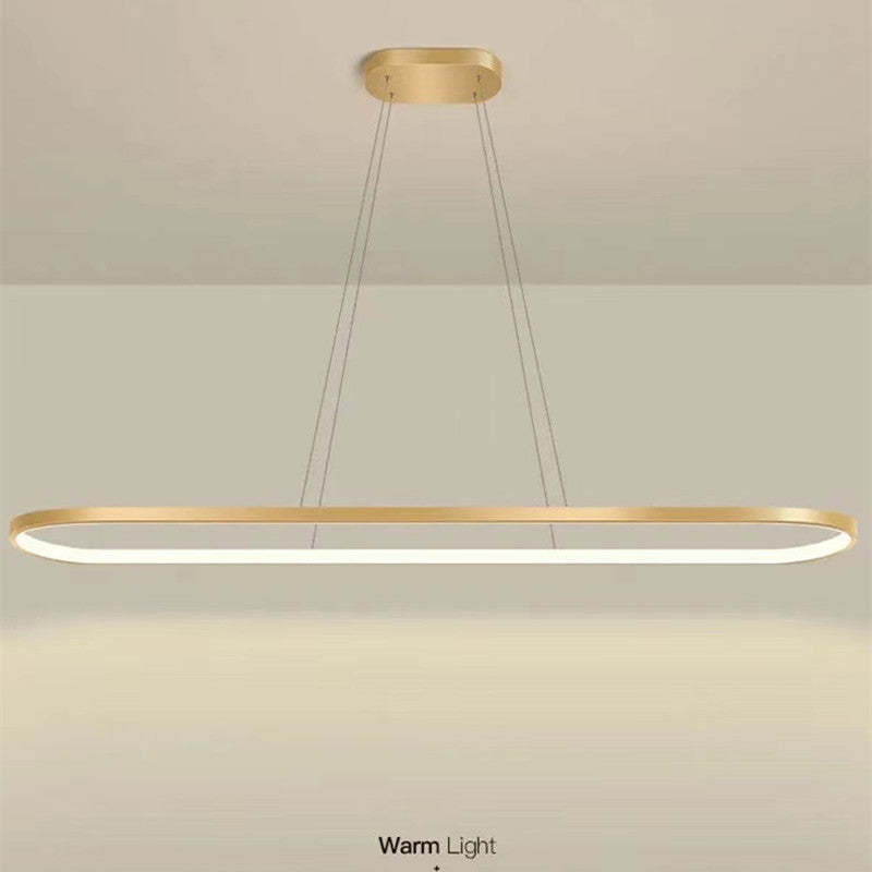Edge Minimalist Oval Interior Hanging Pendant Light