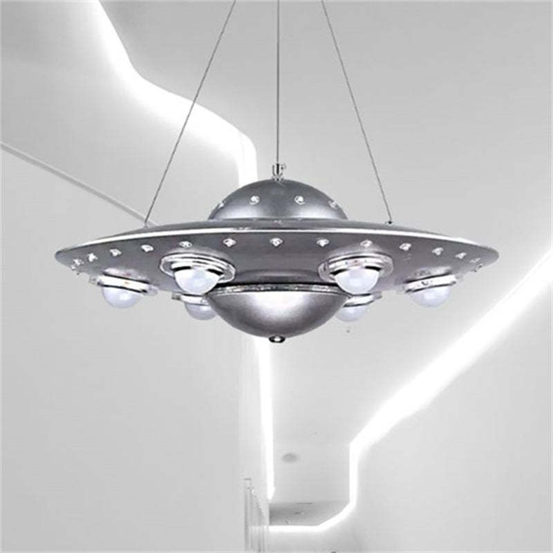 Silver UFO Pendant Light - Kids Room Lighting