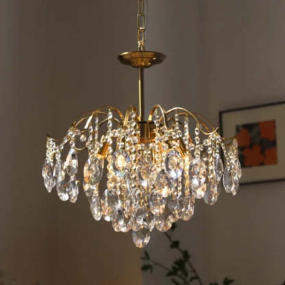 Marilyn Retro Crystal Chandelier Glass Metal Living Room