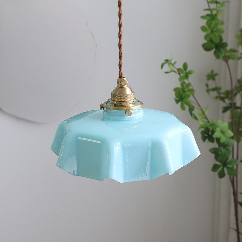 Hailie Vintage LED Pendant Light Glass Metal Bedroom