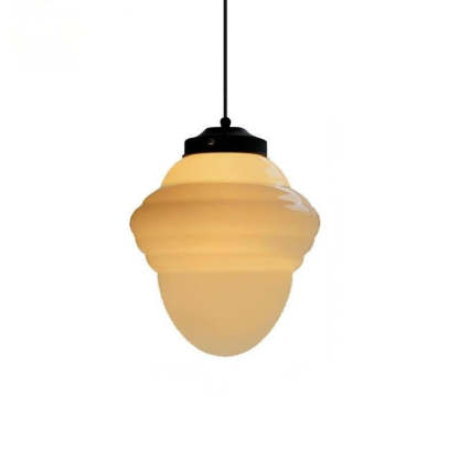 Hailie Minimalist LED Pendant Light Glass Dining Room