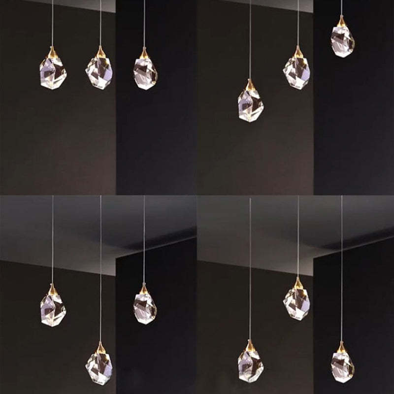 Kristy Moonshadow Crystal Pendant Light Bedroom Dining Room