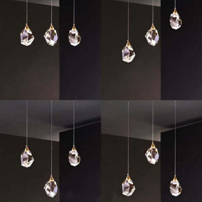 Kristy Moonshadow Crystal Pendant Light Bedroom Dining Room