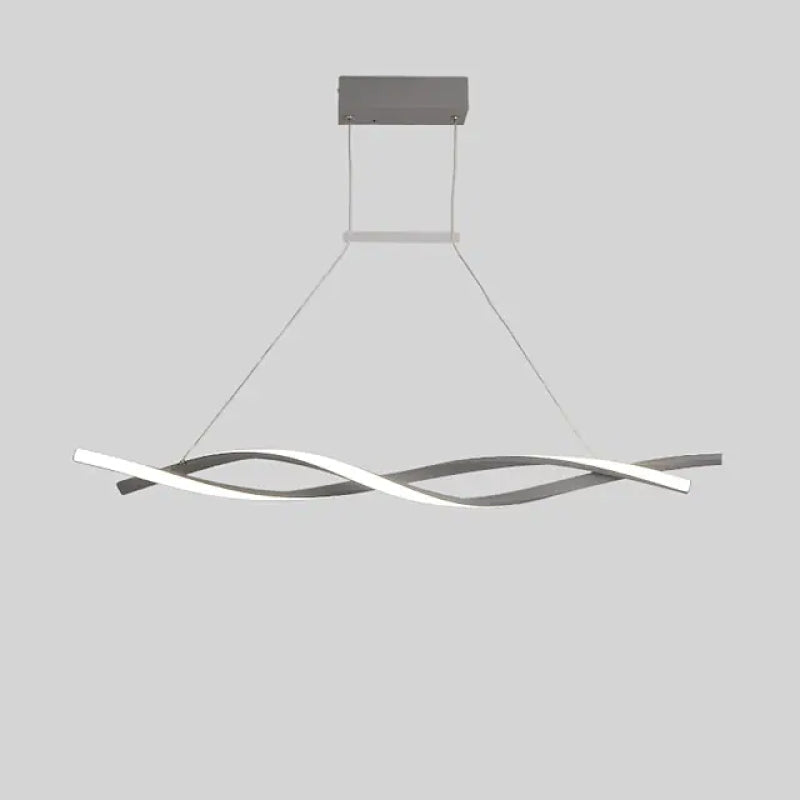 Louise Modern Minimalist Nordic Cross-Curved Metal Pendant Light