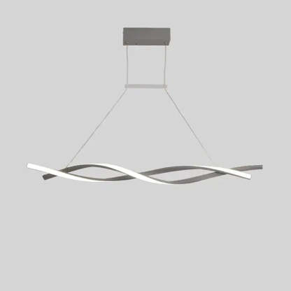 Louise Modern Minimalist Nordic Cross-Curved Metal Pendant Light