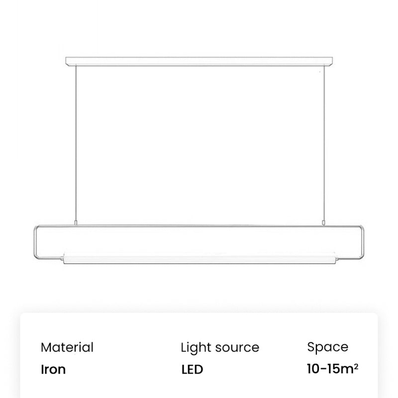 Edge Pendant Light, 2 Colour 100cm