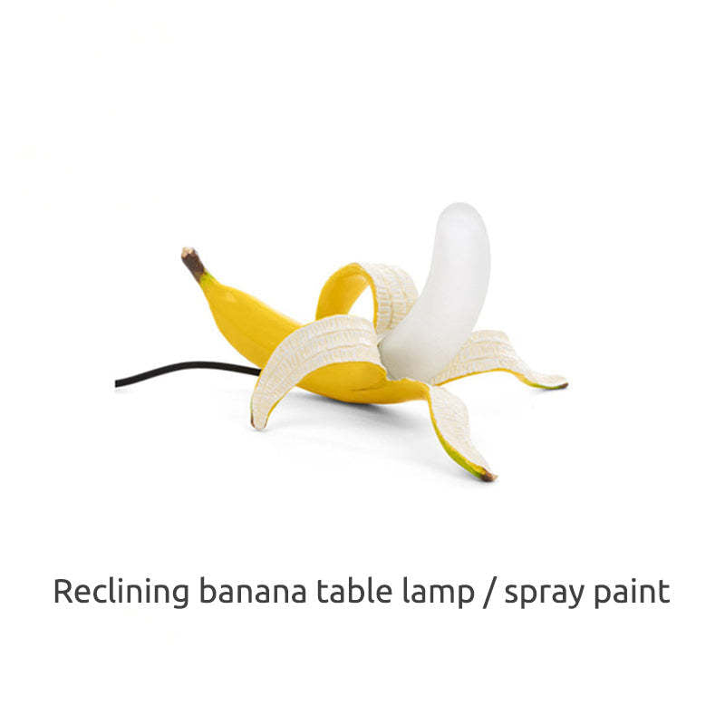 Reclining banana table lamp - Unique lighting design
