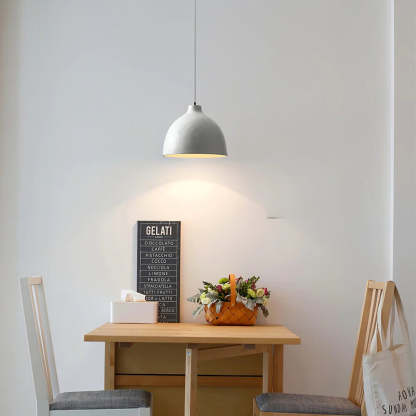 Byers Industrial LED Pendant Light Resin Bowl Bedroom