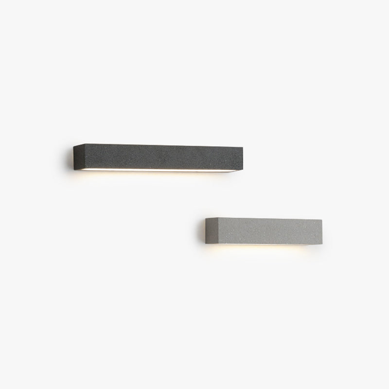 Edge LED Outdoor Wall Lamp, Black & White, 9.5"/15"