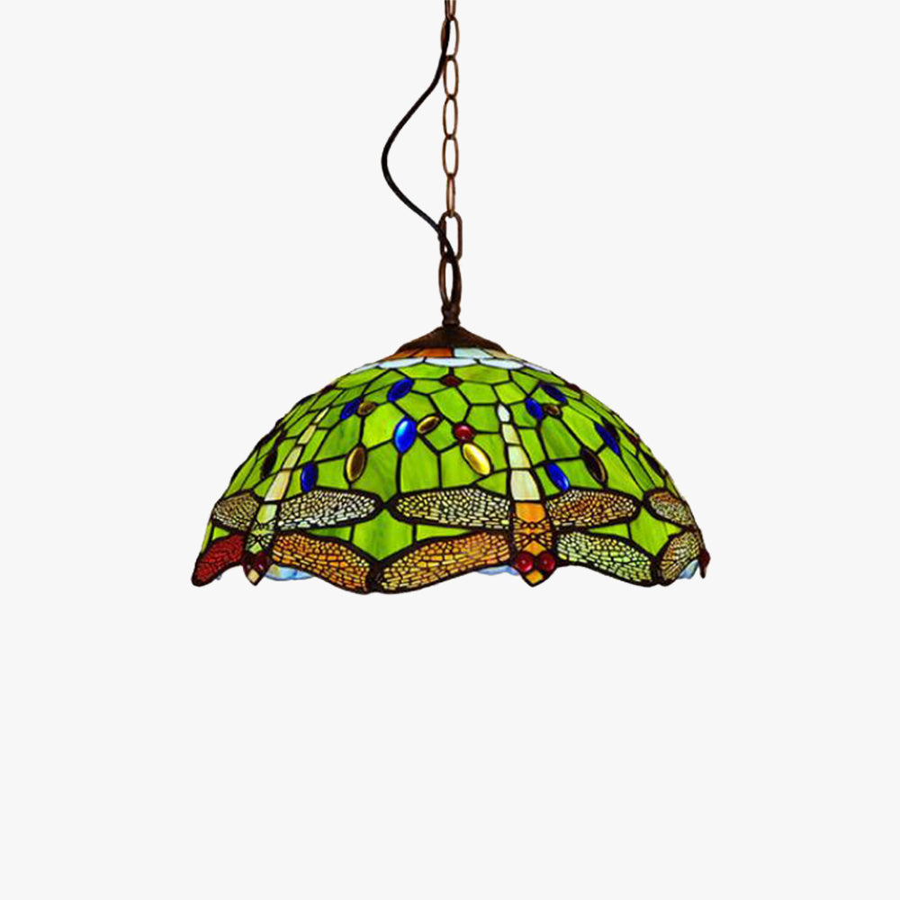 Eryn Vintage Art LED Pendant Light Colorful Glass Living Room