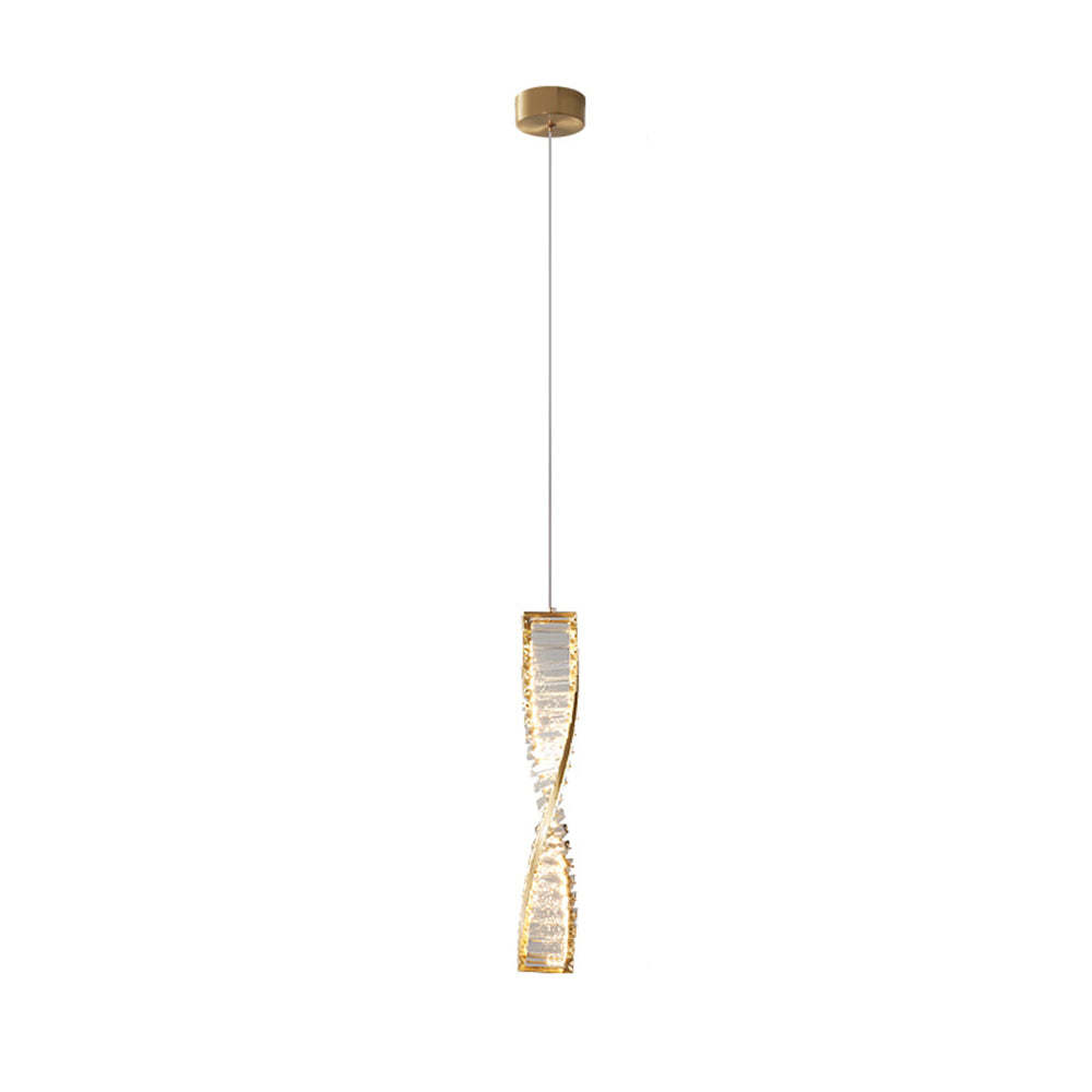 Modern Spiral Strip Metal Pendant Light, Dining Room | Las Sola