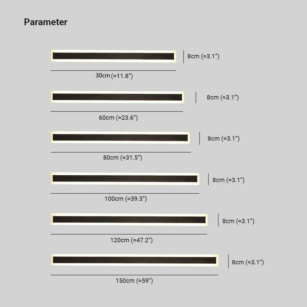 Edge Linear Metal LED Outdoor Wall Lamp, Black/White