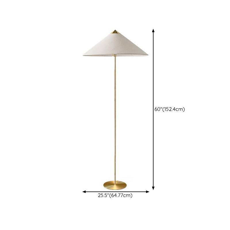 Muto Modern Metal Fabric Rattan Floor Lamp