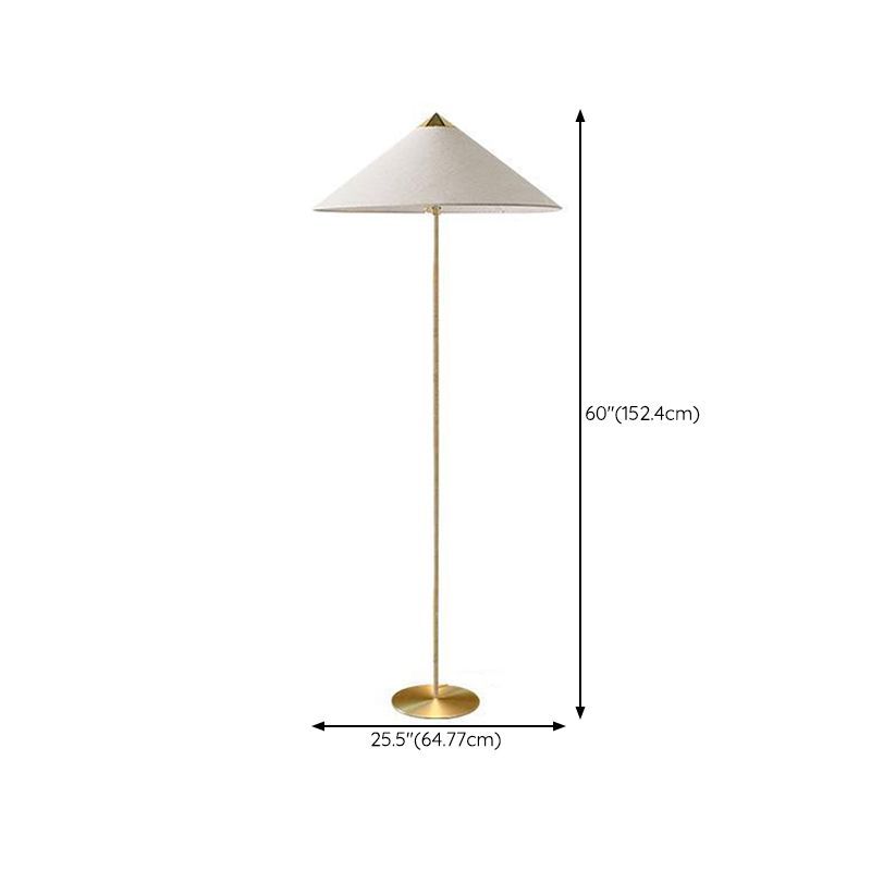 Muto Modern Metal Fabric Rattan Floor Lamp