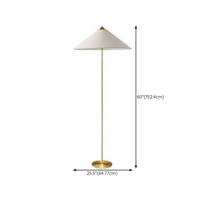 Muto Modern Metal Fabric Rattan Floor Lamp