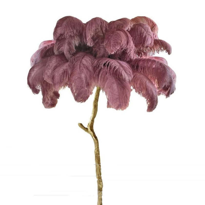 O'Moore Nordic Luxury Unique Ostrich Feather Floor Lamp/Table Lamp