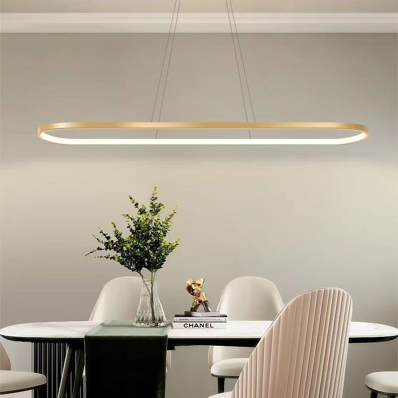 Edge Minimalist Oval Interior Hanging Pendant Light