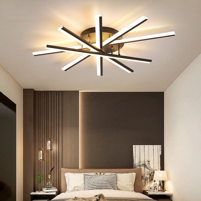 Quinn Linear Flush Mount Ceiling Light for Living Room | Lightzey