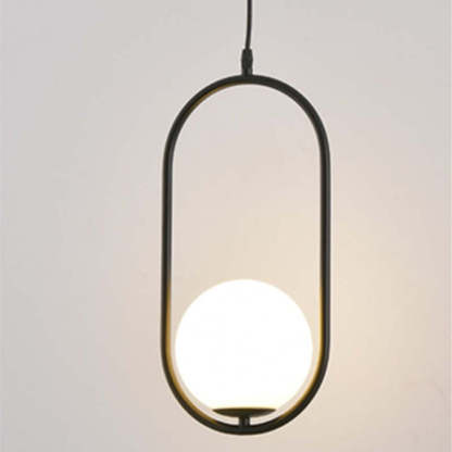 Valentina Modern Globe Metal/Glass Pendant Light, 3 Style
