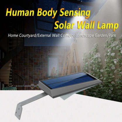 Orr Solar Outdoor Wall Lamp Motion Sensor 18 LED For Garden