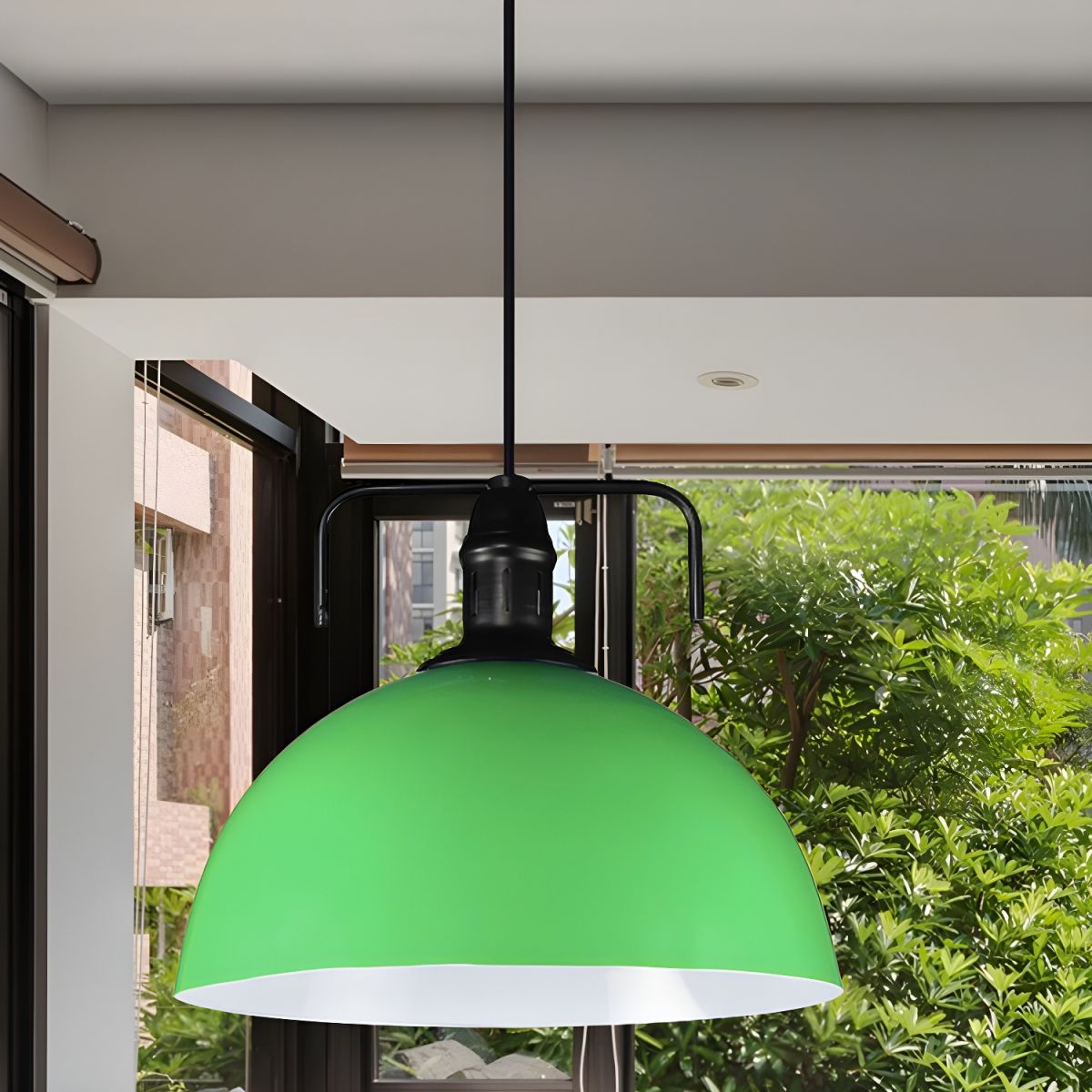 Green Morandi Metal Pendant Light
