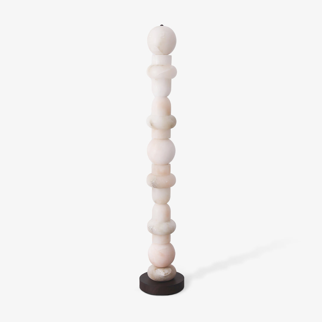 Jade Alabaster Sculptural Modern Floor Lamp Living Room Bedroom