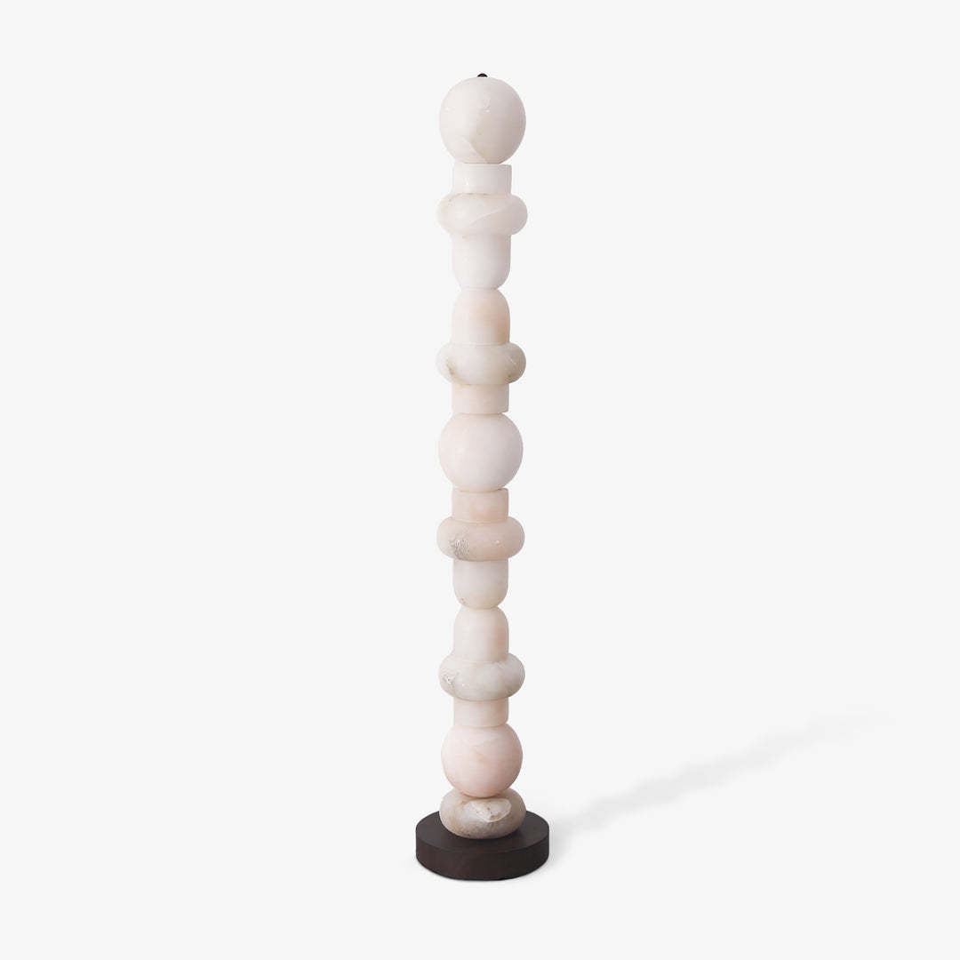 Jade Alabaster Sculptural Modern Floor Lamp Living Room Bedroom