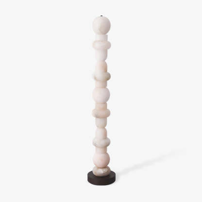 Jade Alabaster Sculptural Modern Floor Lamp Living Room Bedroom