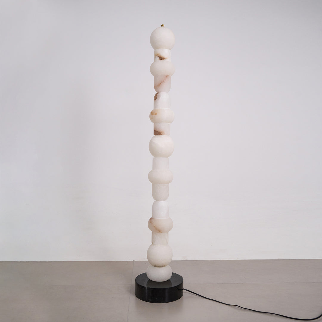 Jade Alabaster Sculptural Modern Floor Lamp Living Room Bedroom
