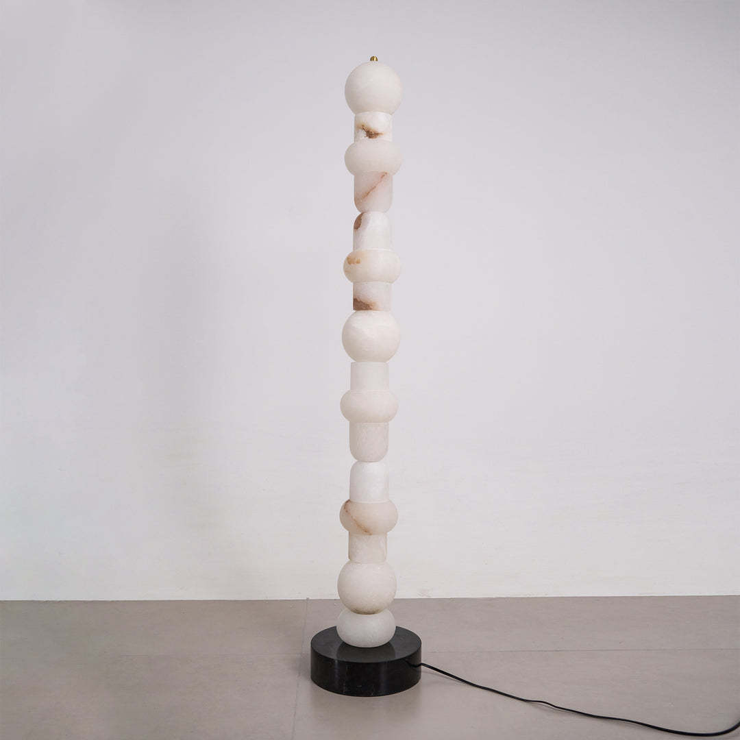 Jade Alabaster Sculptural Modern Floor Lamp Living Room Bedroom