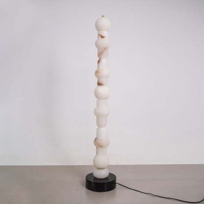 Jade Alabaster Sculptural Modern Floor Lamp Living Room Bedroom