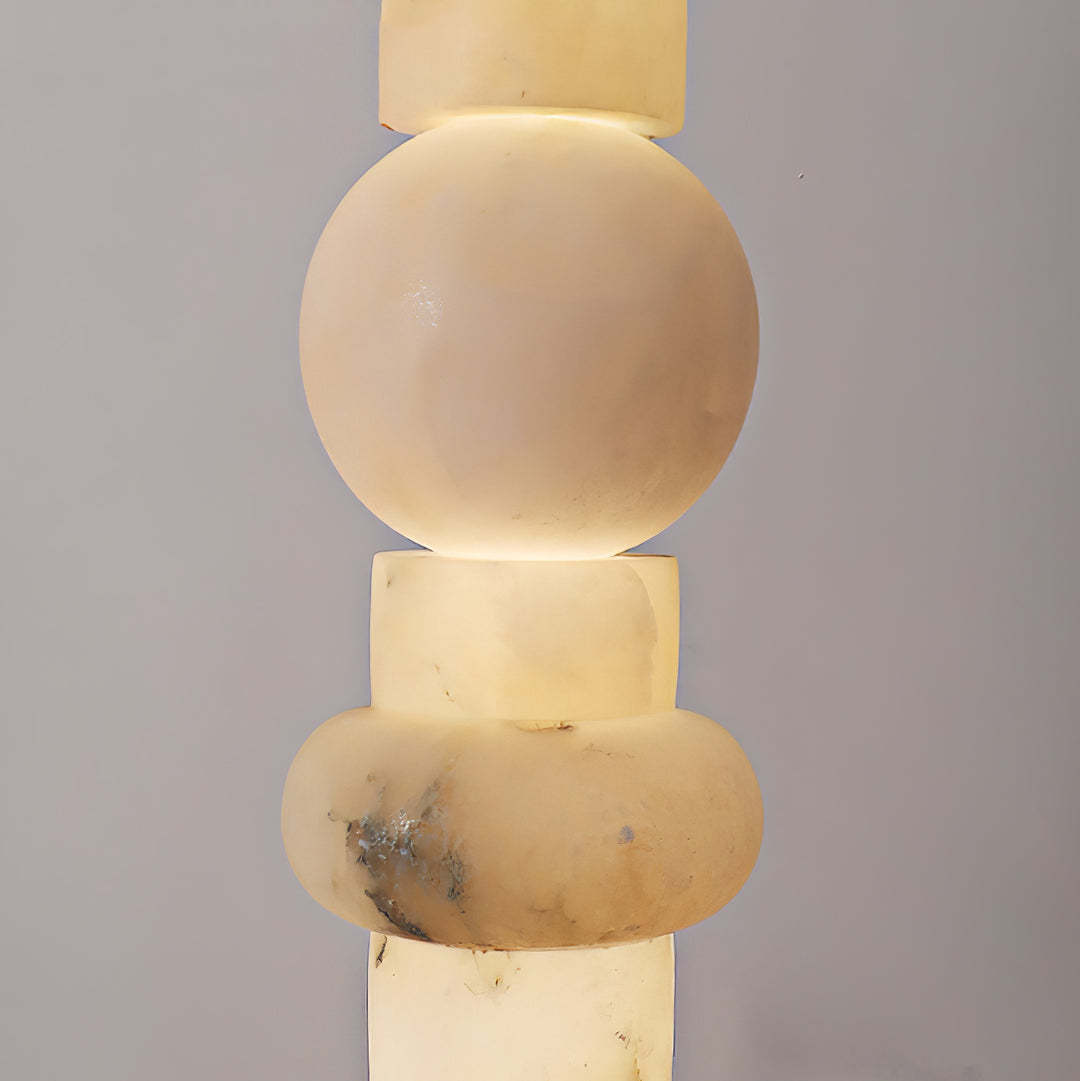Jade Alabaster Sculptural Modern Floor Lamp Living Room Bedroom