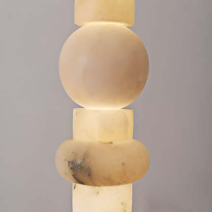 Jade Alabaster Sculptural Modern Floor Lamp Living Room Bedroom