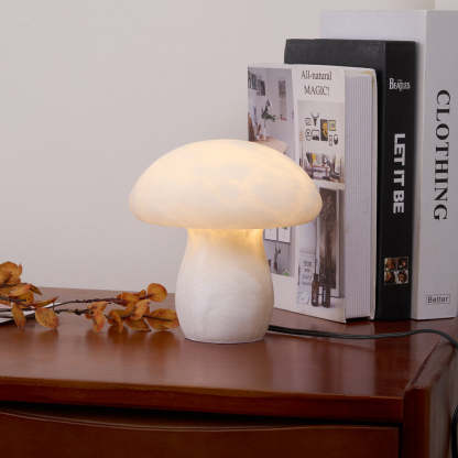 Jade Mushroom Alabaster Modern Table Lamp Bedroom Living Room