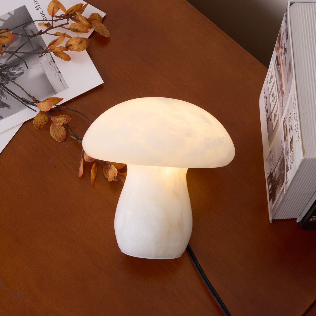 Jade Mushroom Alabaster Modern Table Lamp Bedroom Living Room