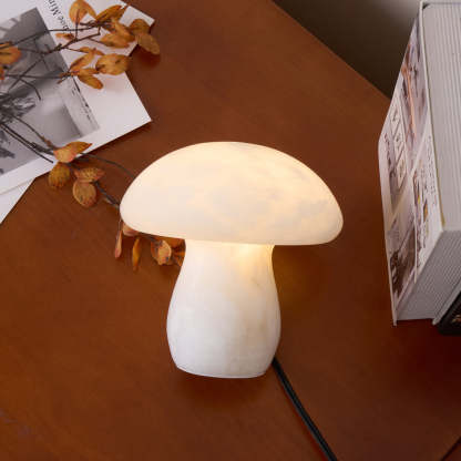 Jade Mushroom Alabaster Modern Table Lamp Bedroom Living Room