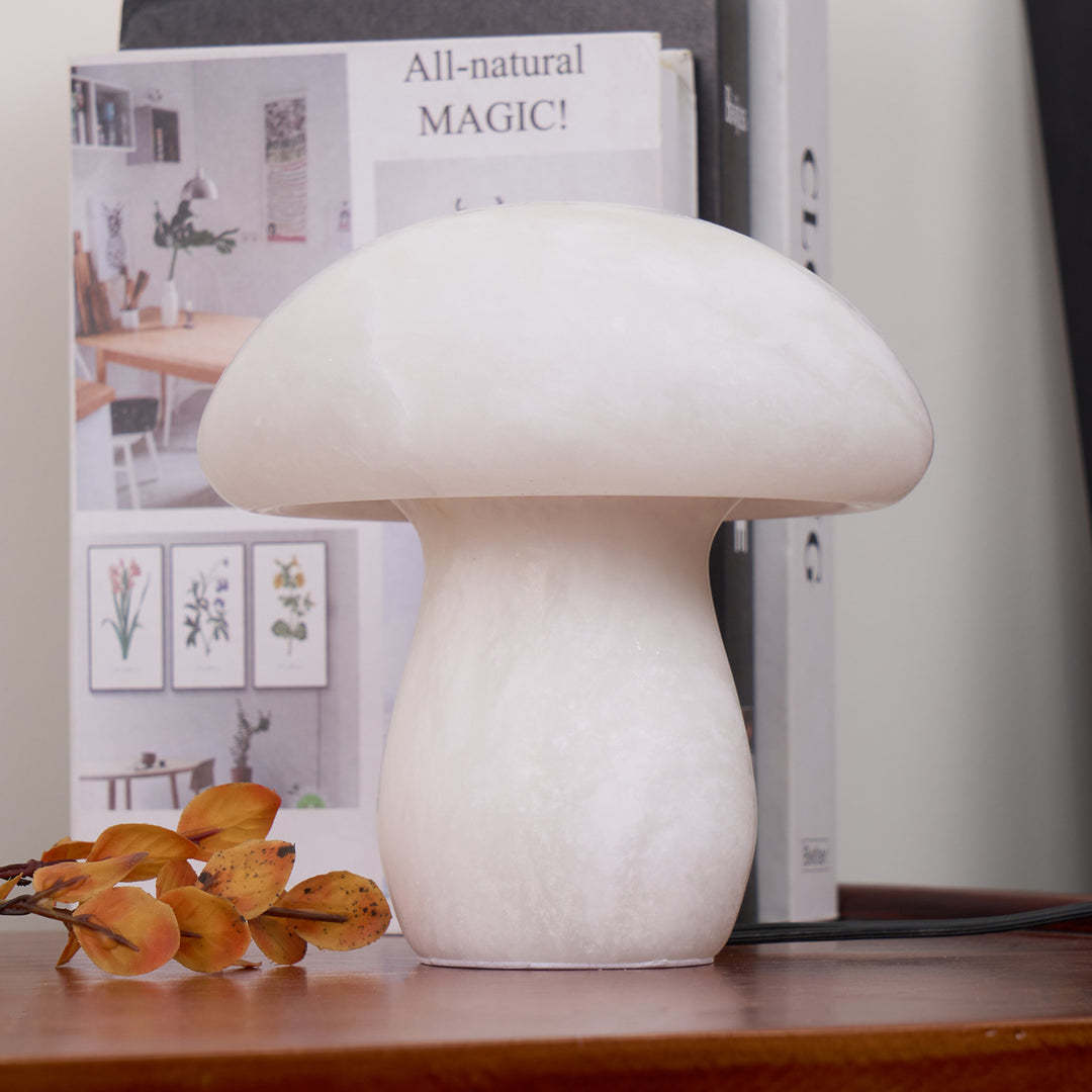 Table Lamp Alabaster Mushroom Modern Bedroom Living Room | Las Sola