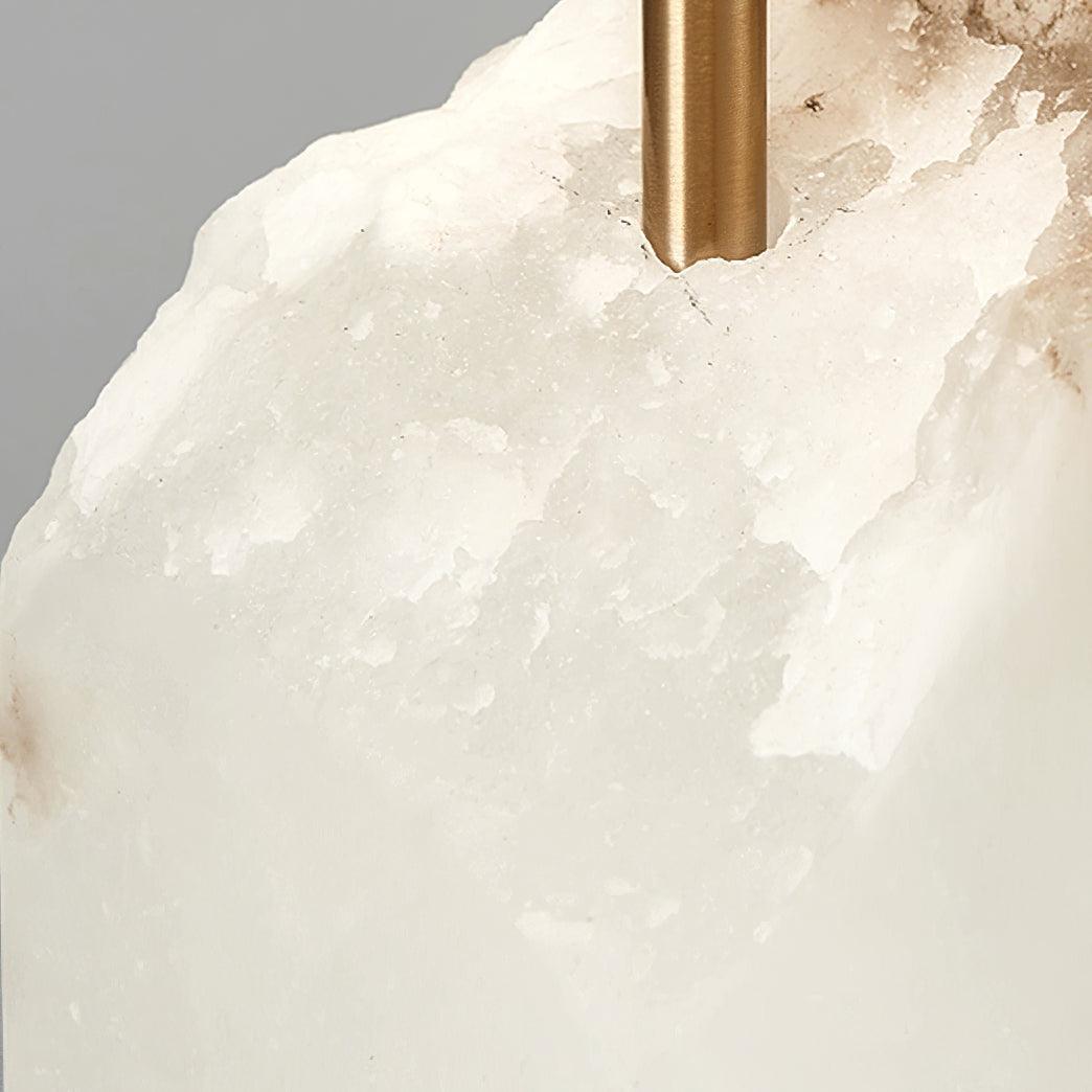Jade Alabaster Rectangular Elegant Table Lamp Bedroom Living Room