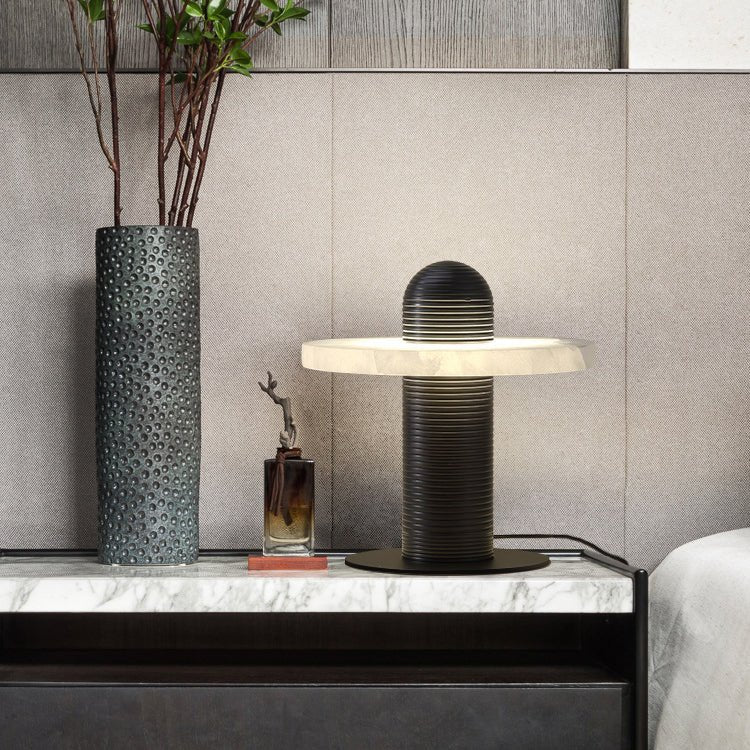 Jade Modern Comet Alabaster Table Lamp Bedroom Living Room